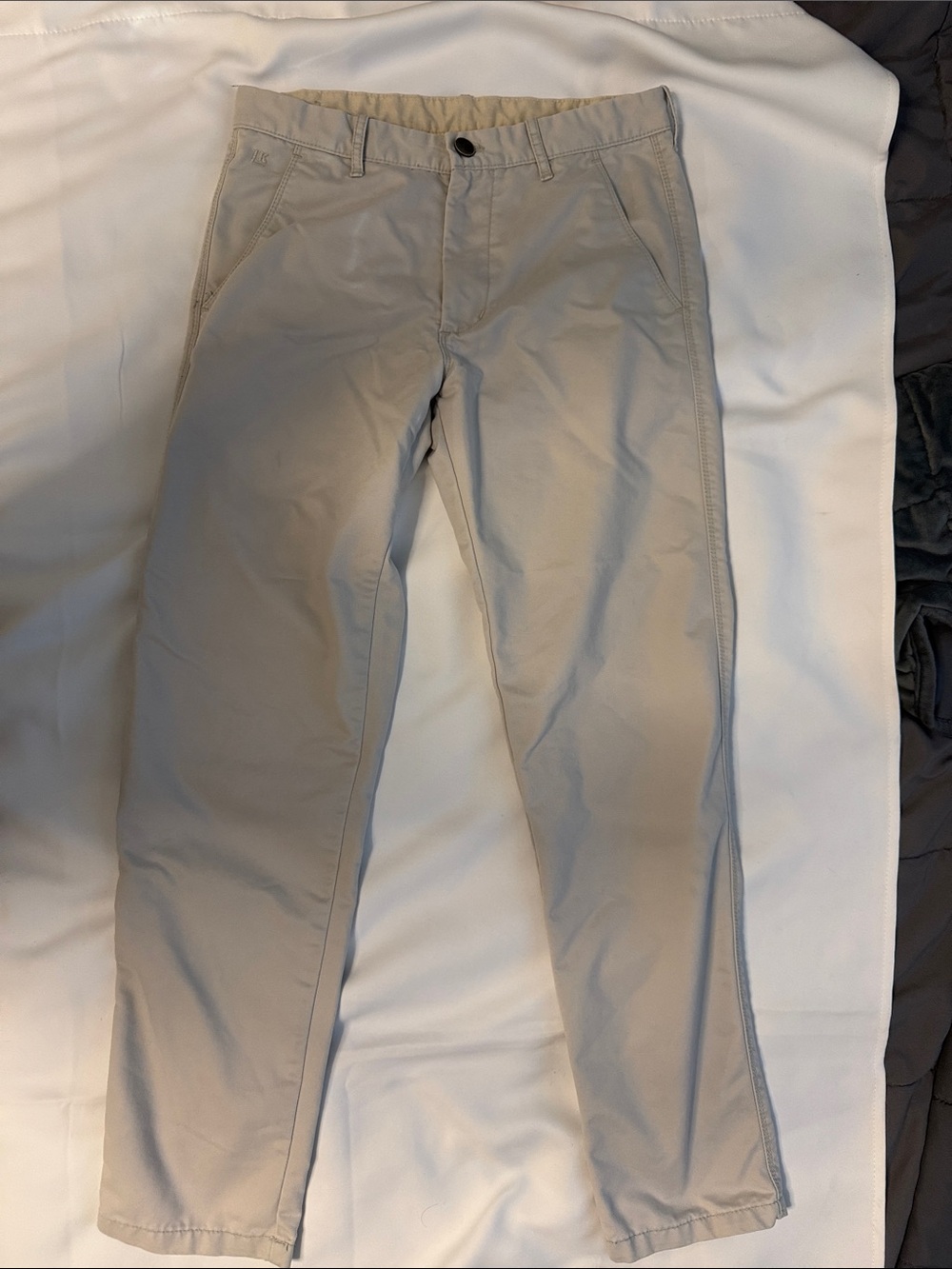Men's Slim Chinos in Light Taupe